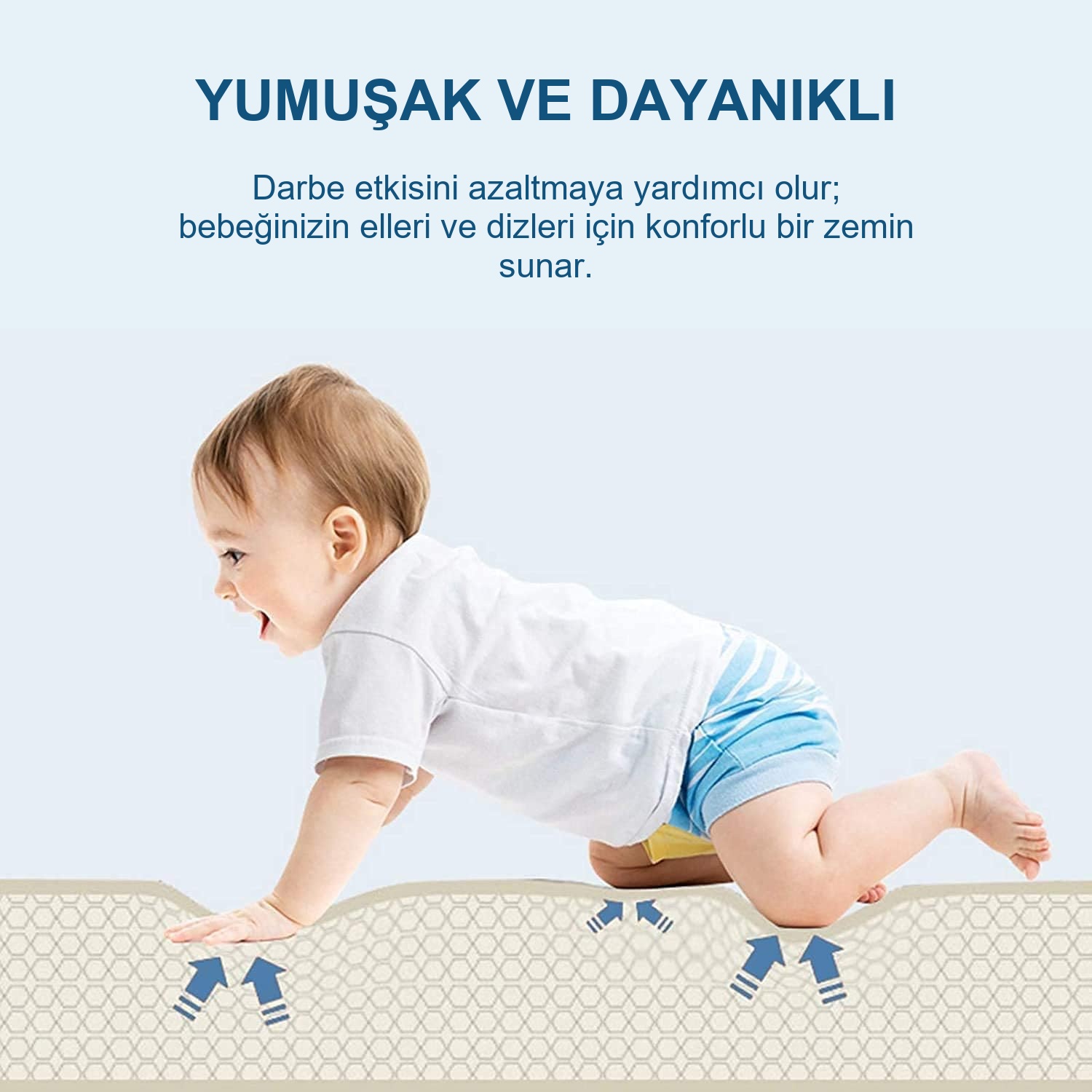 Yumuşak ve darbe emici oyun matı anlatımı